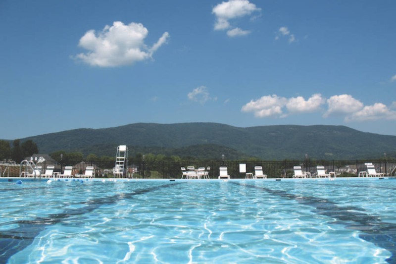 Refreshing swimming pool in Crozet at Old Trail Golf Club